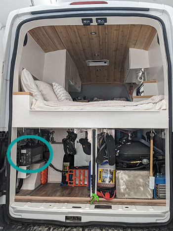 A customer testimonial for an offgrid power system custom designed specifically for her vehicle