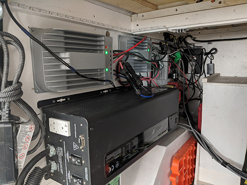 What a customer says about Microgreen solar batteries installed inside her vehicle