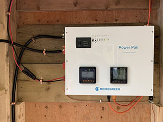 What a customer says about Microgreen solar panels and off-grid system design for his needs.