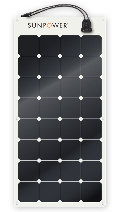 SunPower 100 Watt high power flexible solar panel, ideal for boats - Special Pricing for Toronto Boat Show 2025
